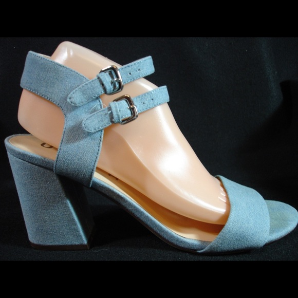Unisa Women’s Blue High Heel Open Toe Sandals - Picture 7 of 8